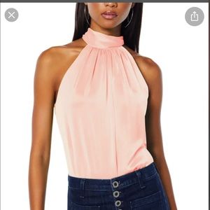 Ramy Brook Silk Halter Top blush
